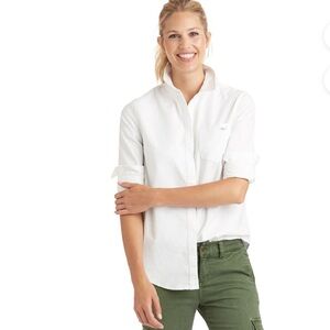 NWT vineyard vines white cap button down shirt - size 2 white